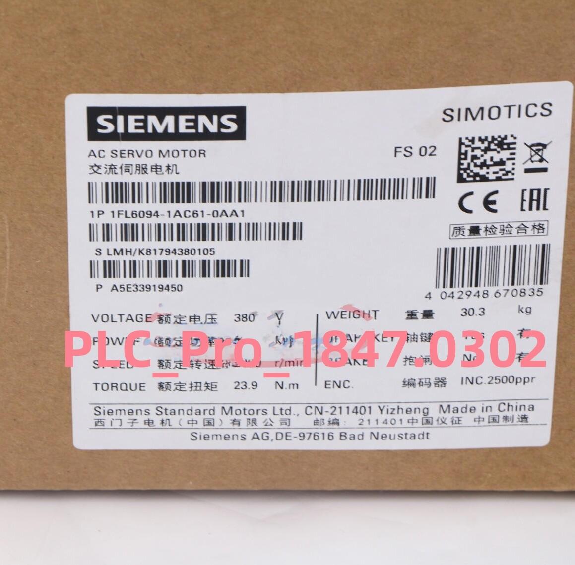 1FL6094-1AC61-0AA1 1FL6094-1AC61-0AA1 Servo Motor