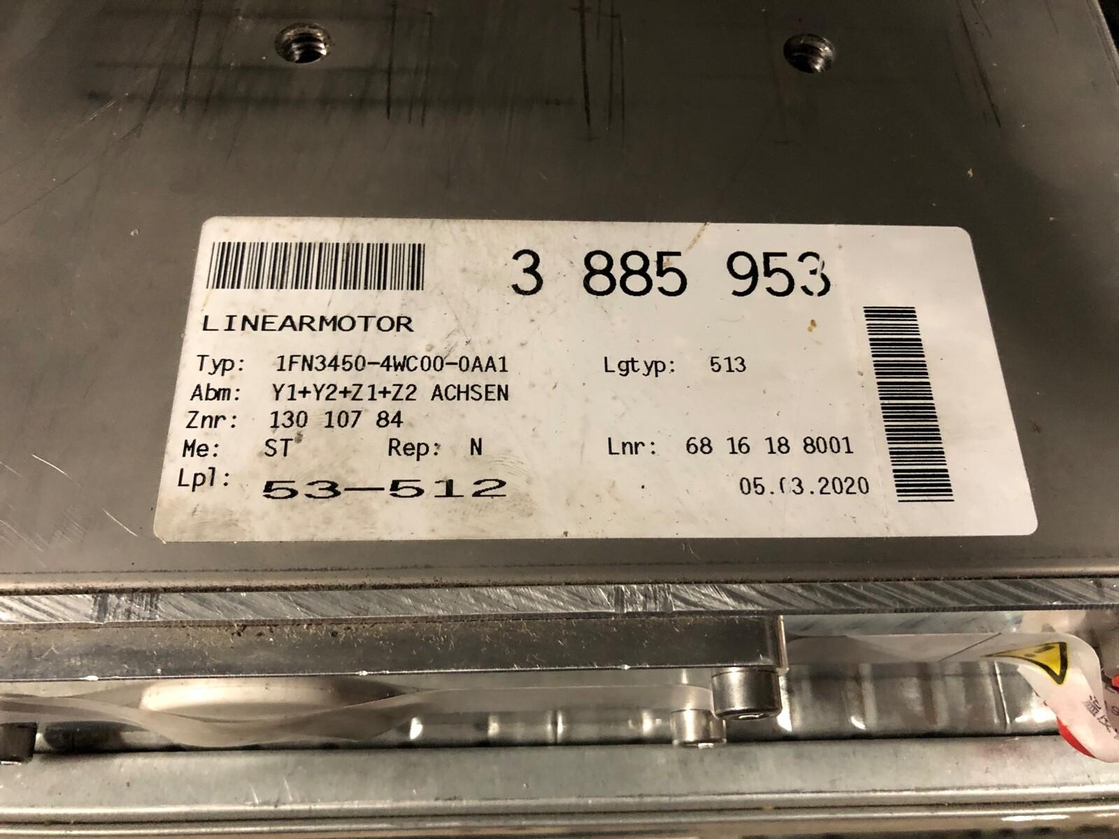 1FN3450-4WC00-0AA1 Linear Motor Primary Part