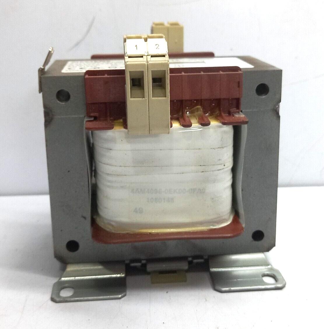 4AM4096-0EK00-0FA0 Transformer 0.25kVA/0.85kVA 50/60Hz Pri 480V Sec 230V