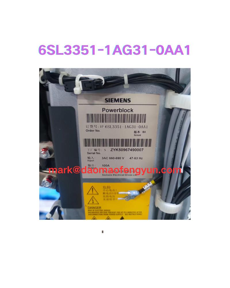 6SL3351-1AG31-0AA1 Second hand power unit testing OK,