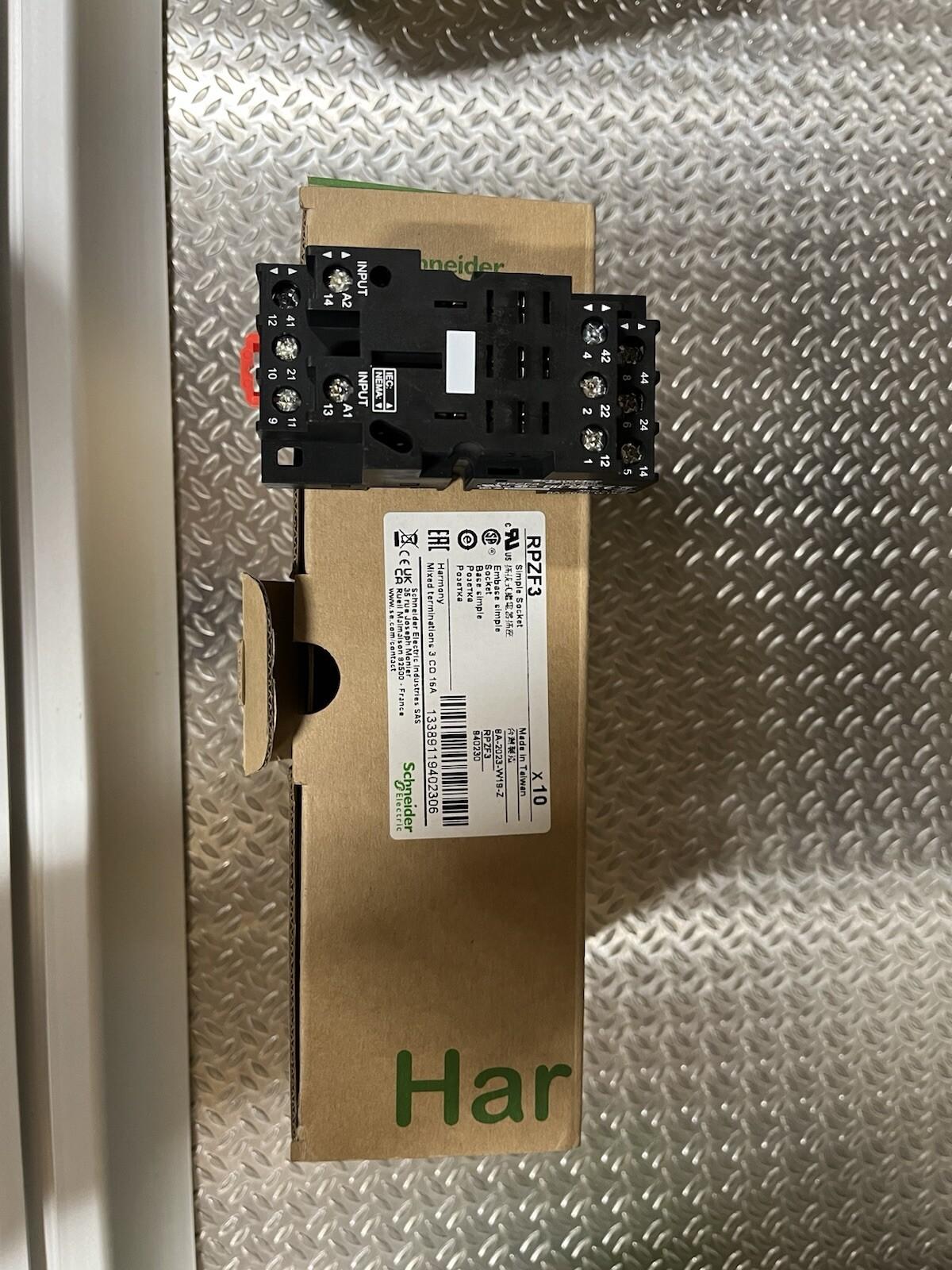 socket, Harmony Electromechanical Relays, for RPM3 power relays, 16A screw clamp terminals, mixed contact