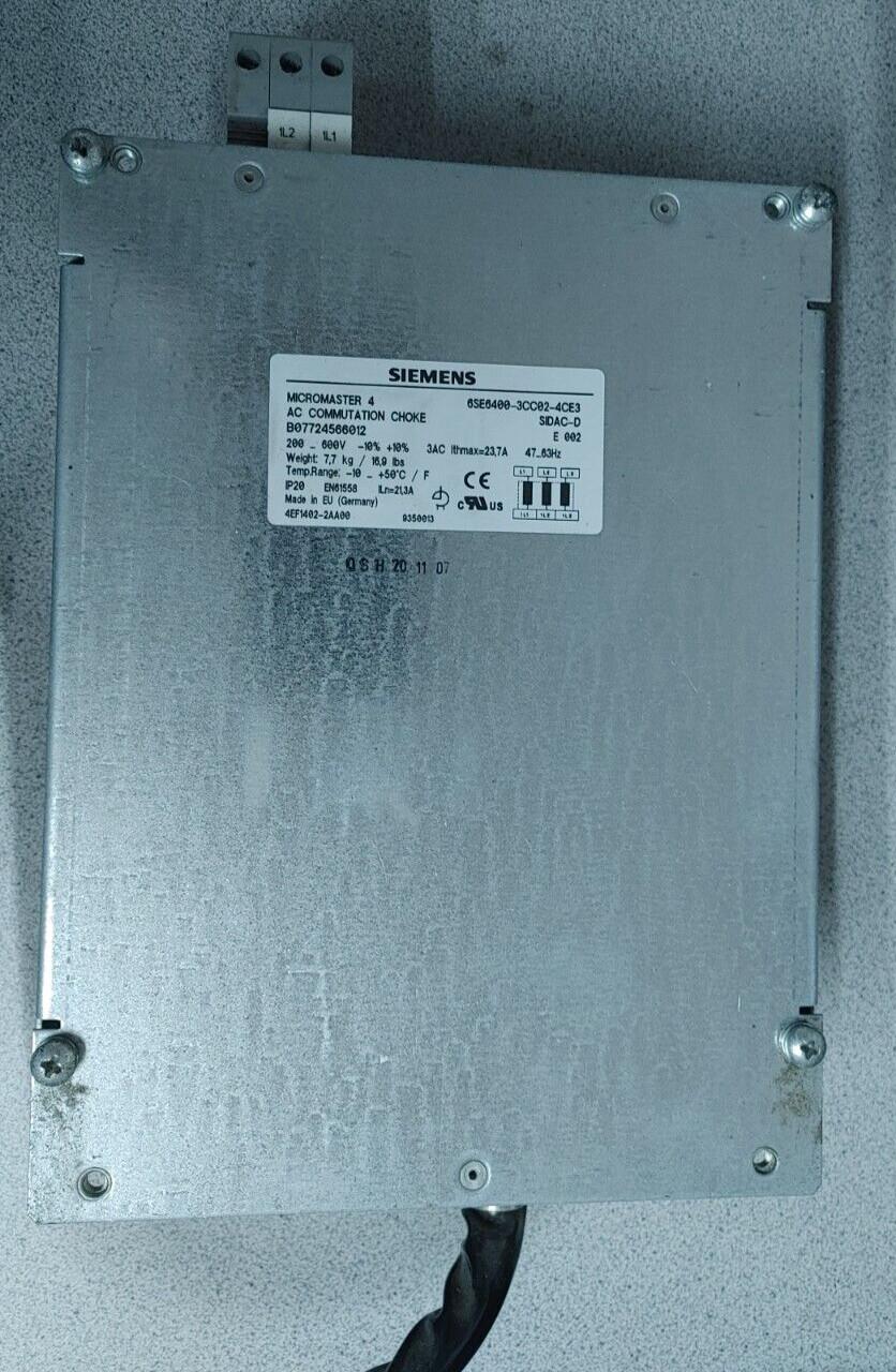 MICROMASTER 6SE6400-3CC02-4CE3 AC COMMUTATION CHOKE 600V 23.7A WOW!!