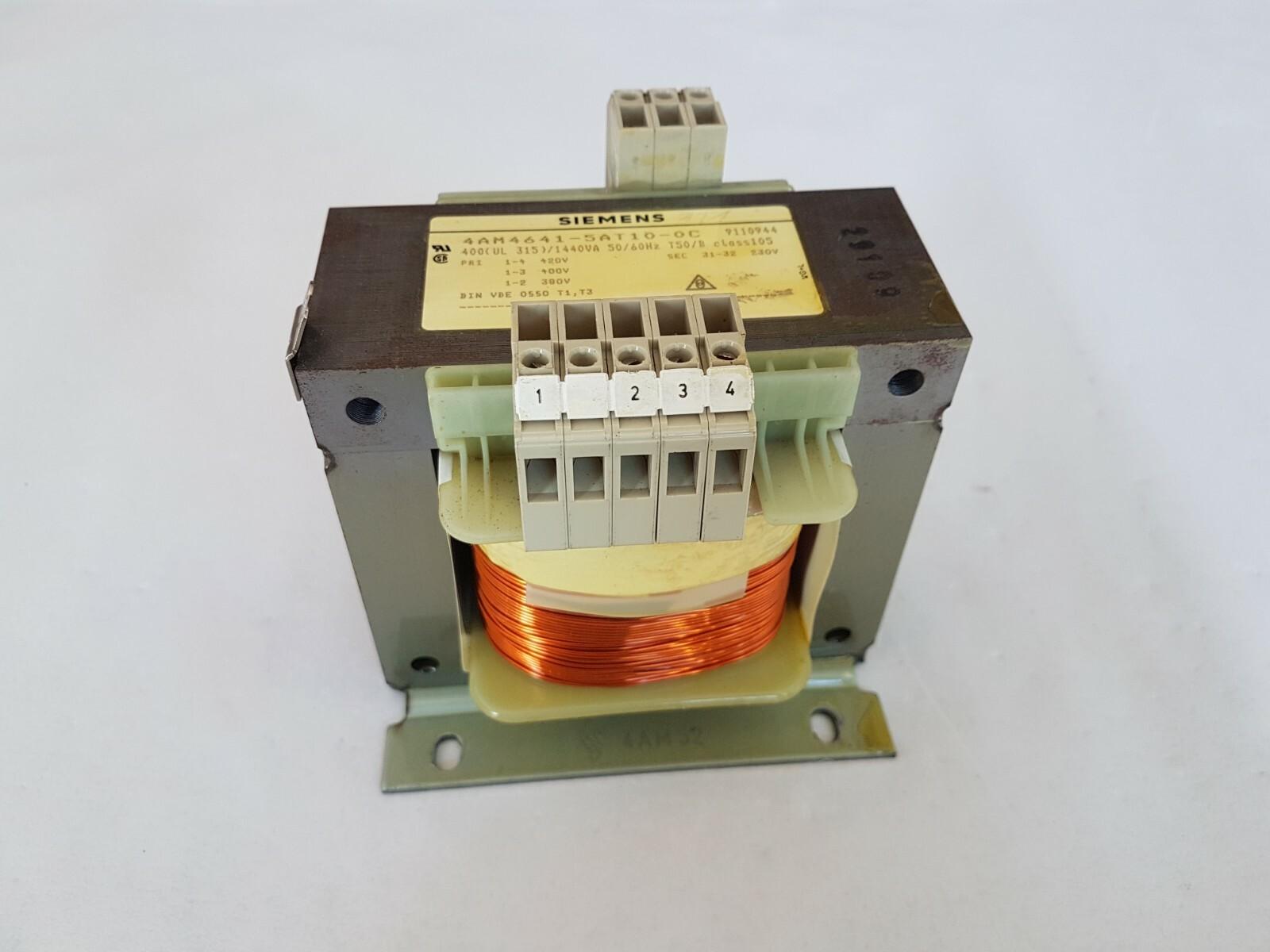 Transformer 4AM4641-5AT10-0C Pri. 380/400/420V AC/Sec.230V AC