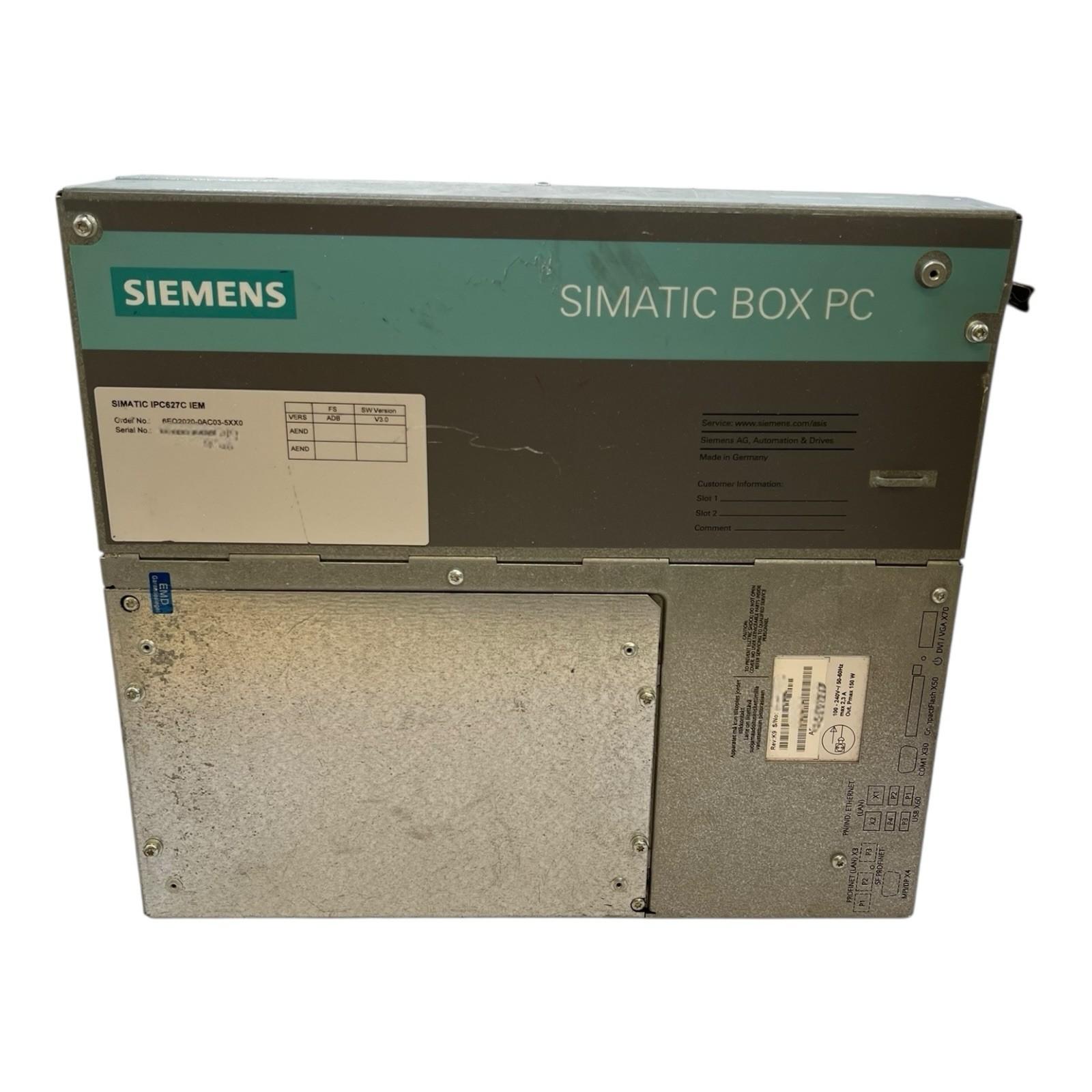 SIMATIC IPC627C IEM Box 6EQ2020-0AC03-5XX0