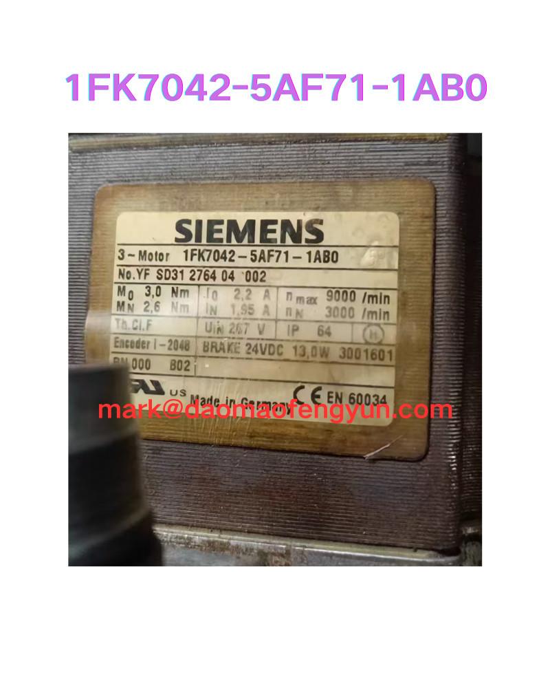 1FK7042-5AF71-1AB0 SIMOTICS synchronous motor 1FK7 Compact 3.0 Nm