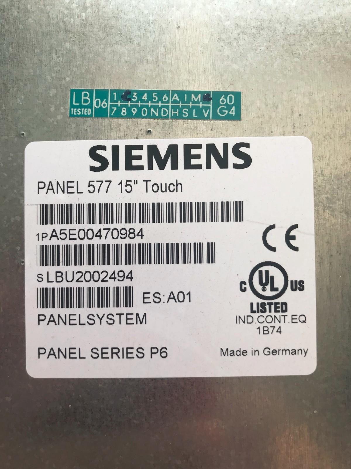 PANEL 577 15'' Touch A5E00470984 via or EMS