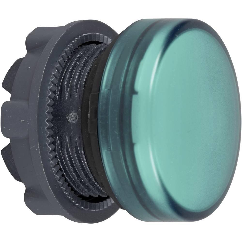 Head for pilot light, Harmony XB5, plastic, green, 22mm, universal LED, plain lens