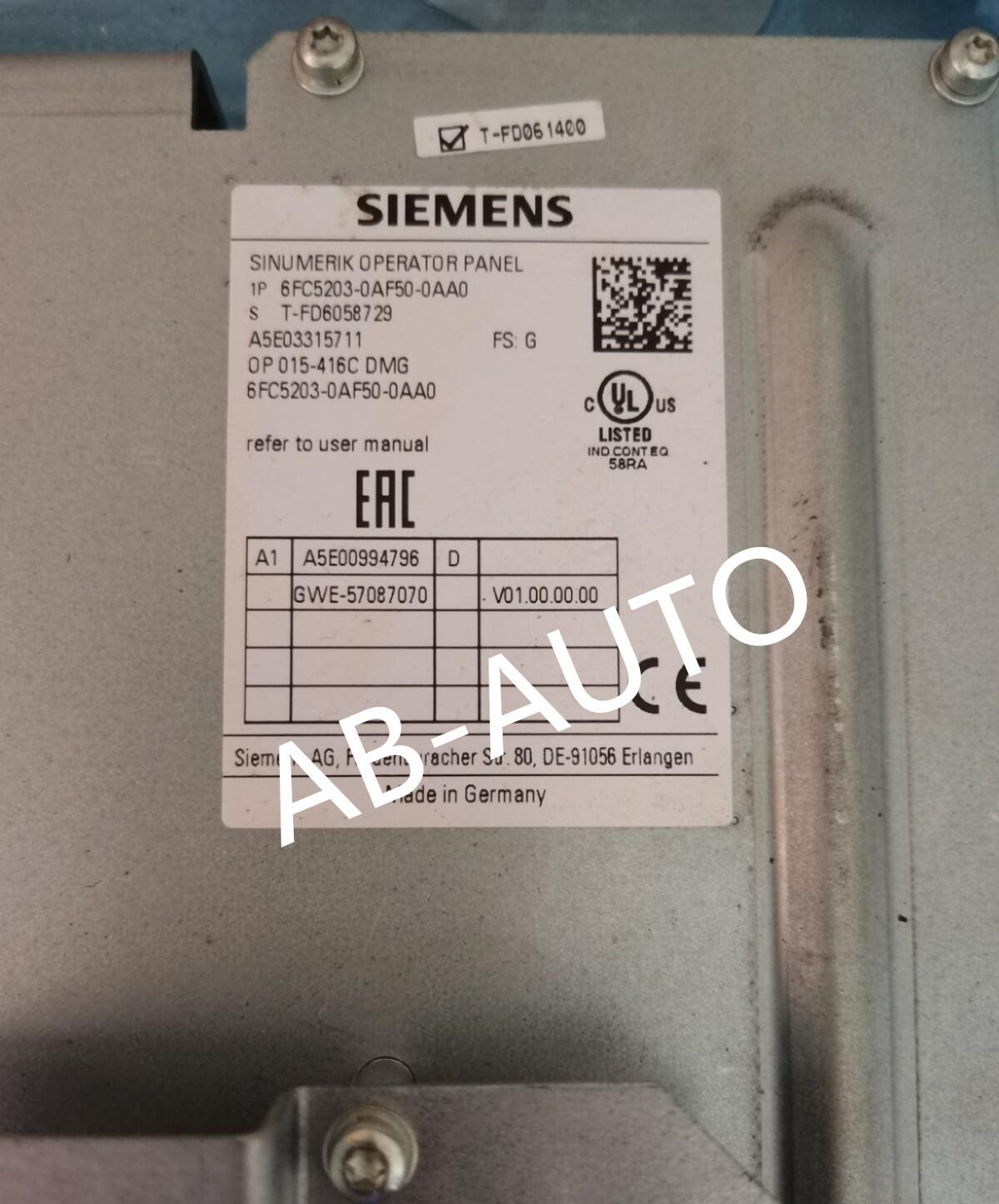 6FC5203-0AF50-0AA0 Touch Screen