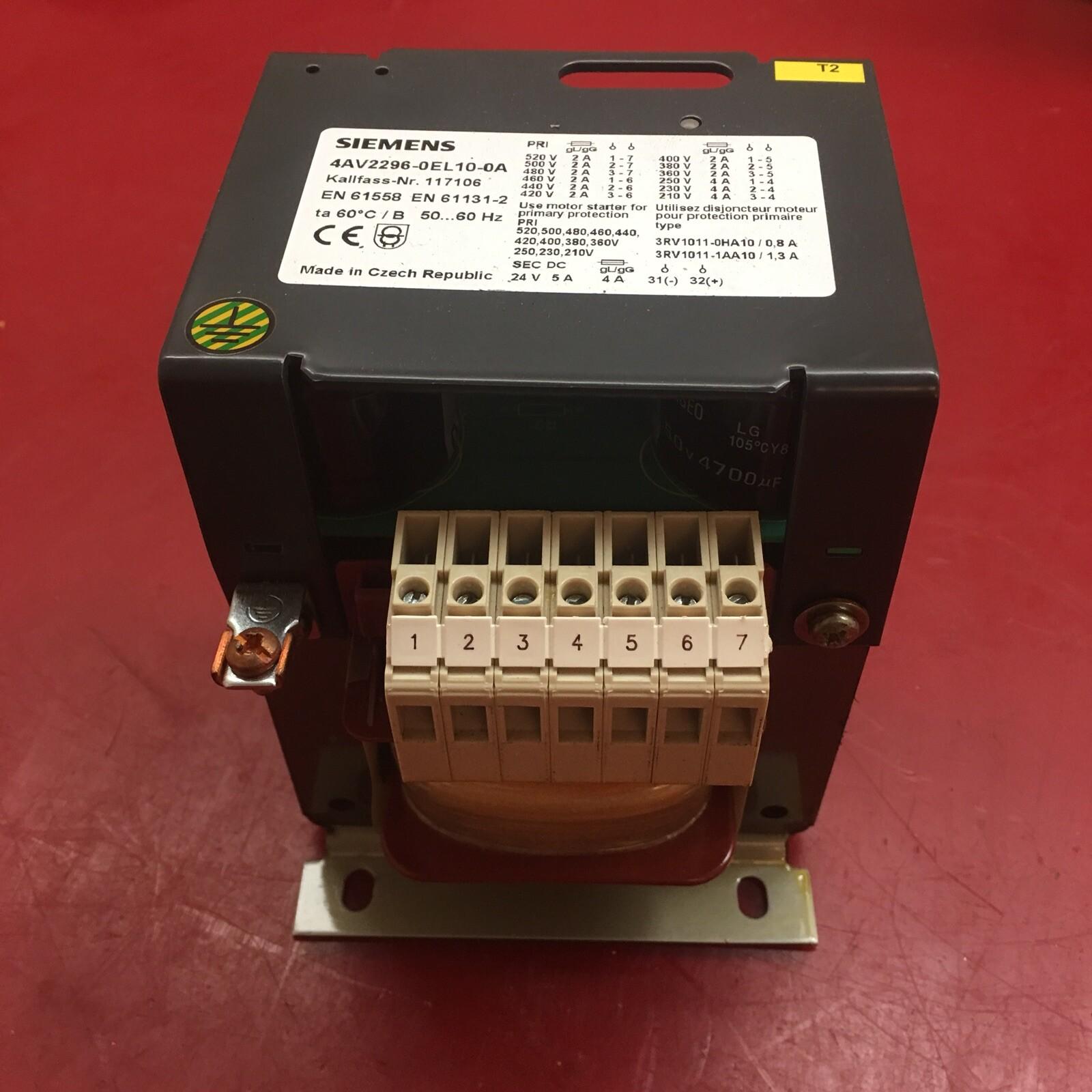 4AV2296-0EL10-0A power supply transformer