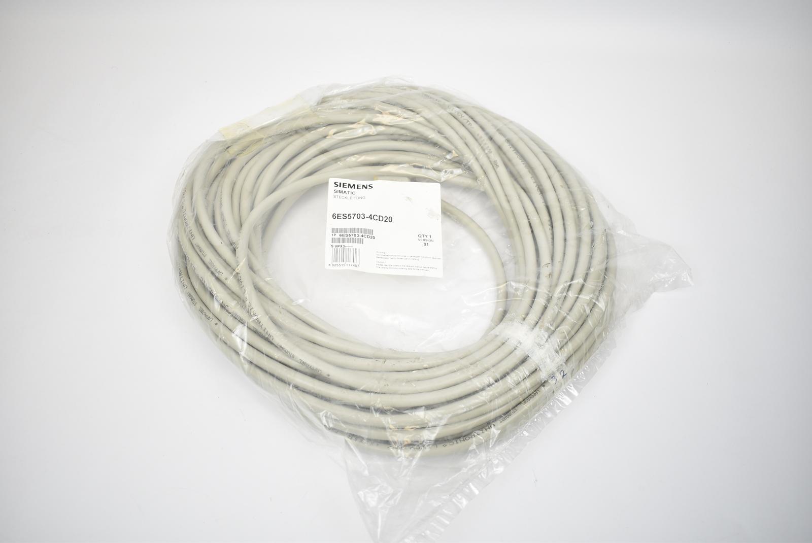 Simatic S5 Plug Cable 6ES5 703-4CD20 6ES5703-4CD20)