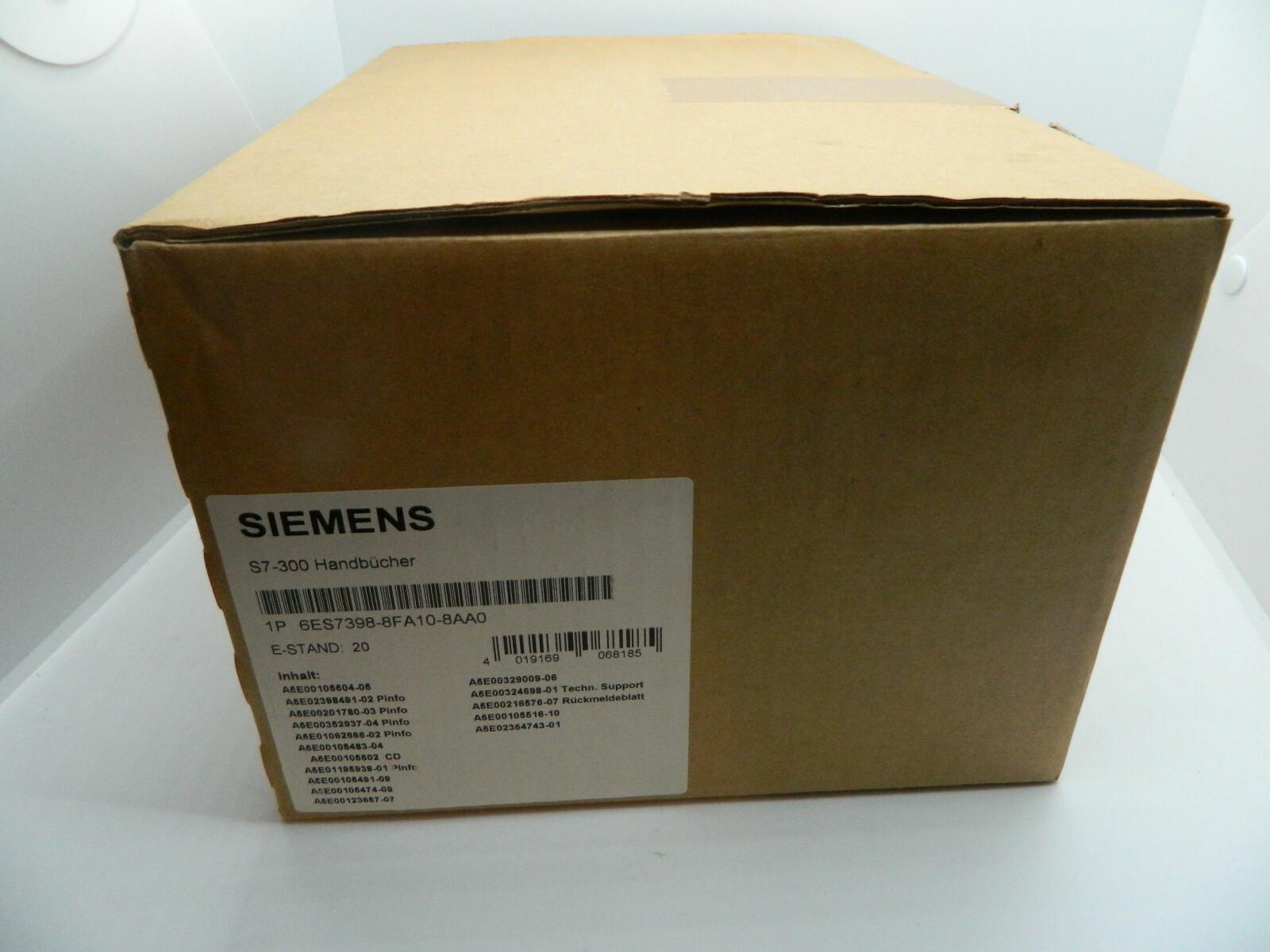S7-300 Manuals 6ES7398-8FA10-8AA0 E-Stand 20