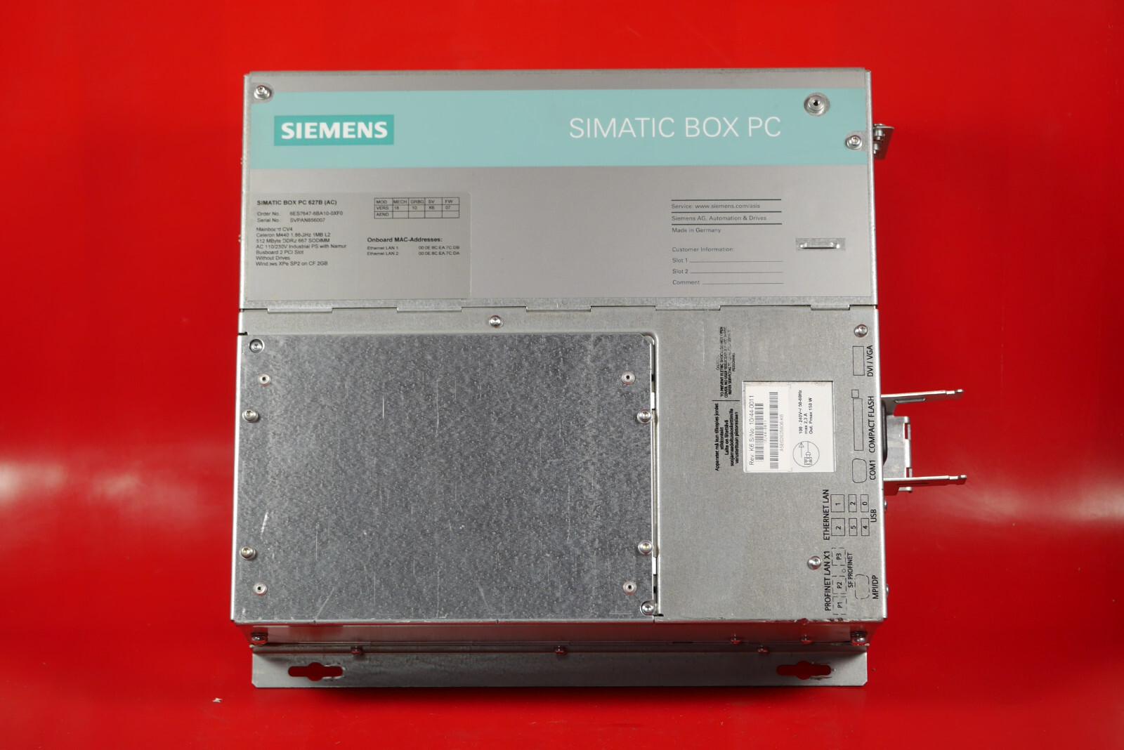 Simatic 6ES7647-6BA10-0XF0 6ES7 647-6BA10-0XF0 BOX 627B AC)