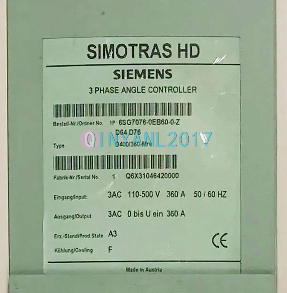 AC SPEED REGULATOR 6SG7076-0EB60-0-Z Z=D64+D74