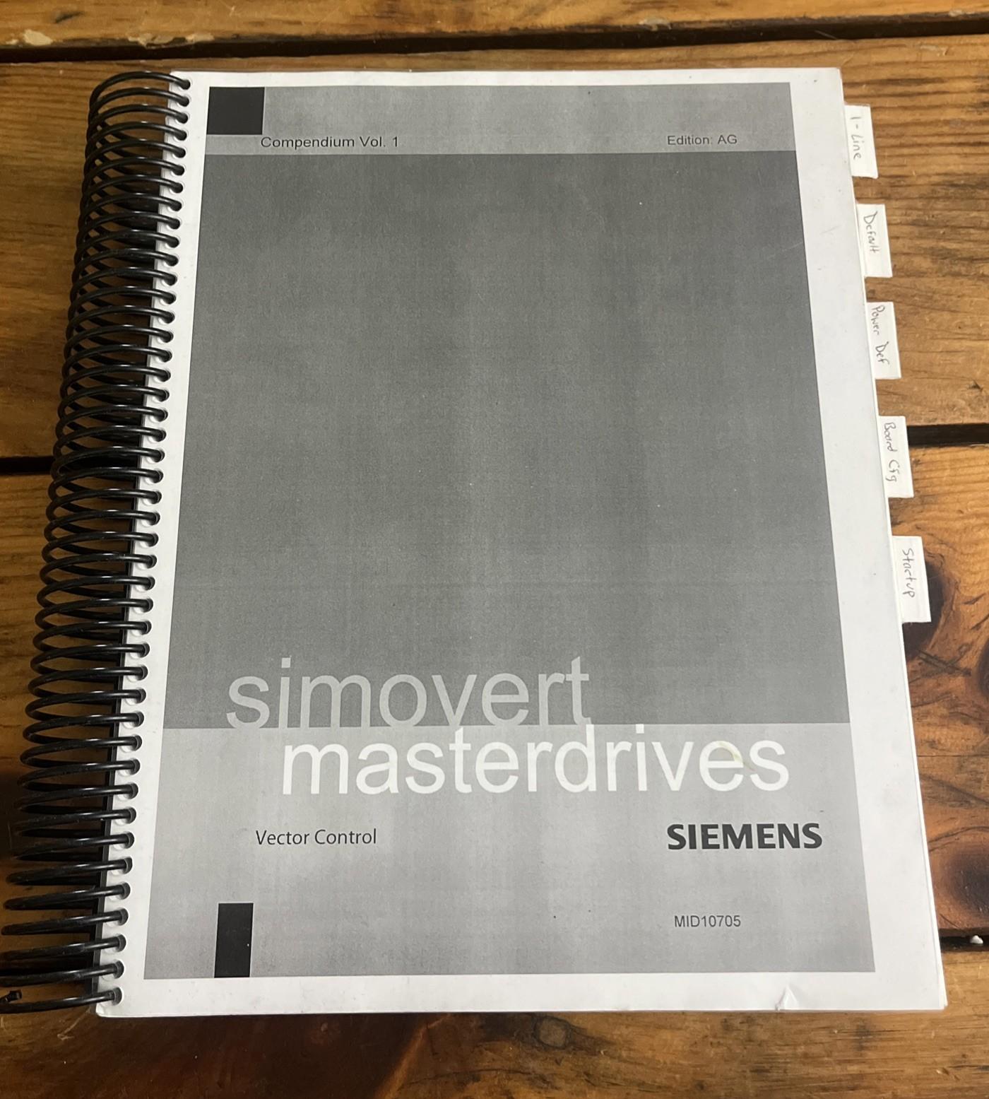 Simovert Master Drives Vector Control Manual Compendium 6SE7087-6QX60