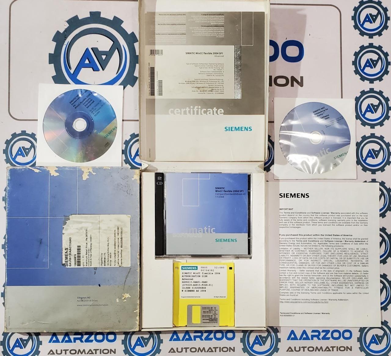 6AV6613-0AA01-0AA0 SIMATIC WINCC FLEXIBLE 2004 ADVANCED