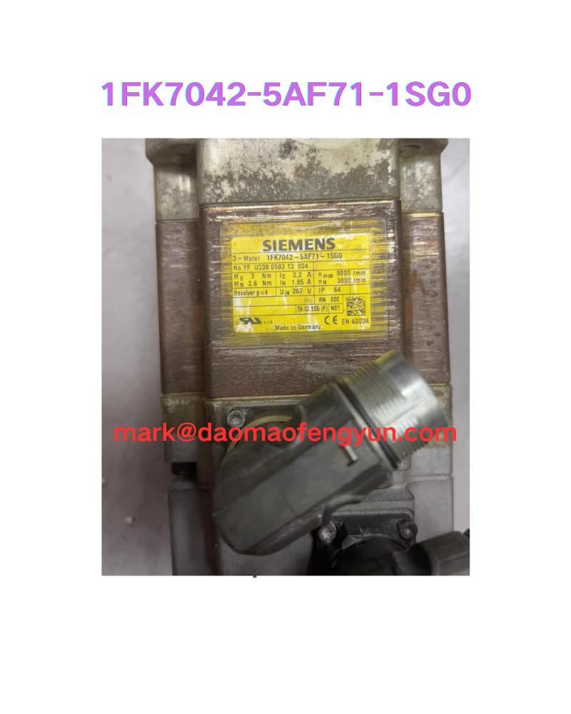 1FK7042-5AF71-1SG0 Second hand motor test OK,