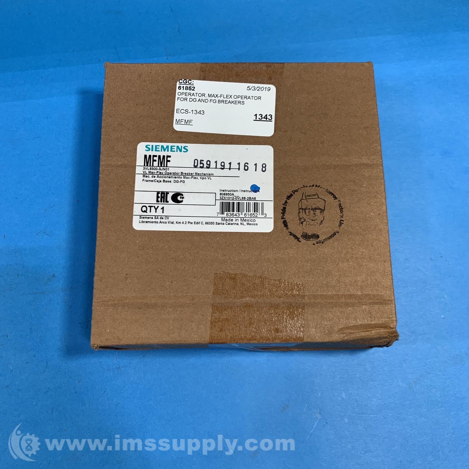 3VL9300-3JN01 Breaker Vl Max Flex Operator FNFP
