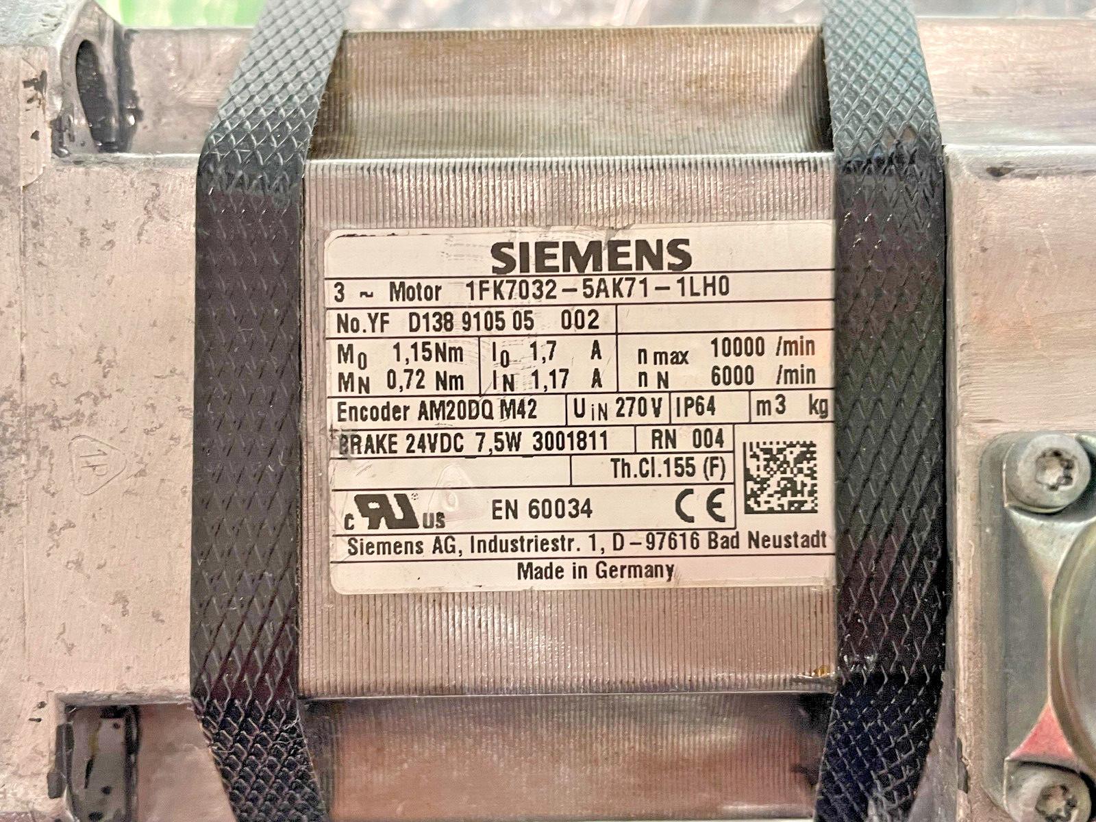 1FK7032-5AK71-1LH0 Servo Motor
