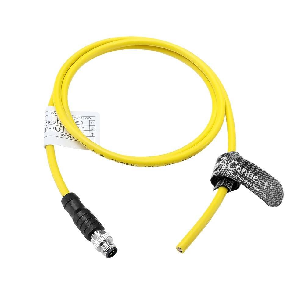 in-Sight Micro 2000 M8 5-Pin B-Code Right Angle Male to Flying Lead Cable