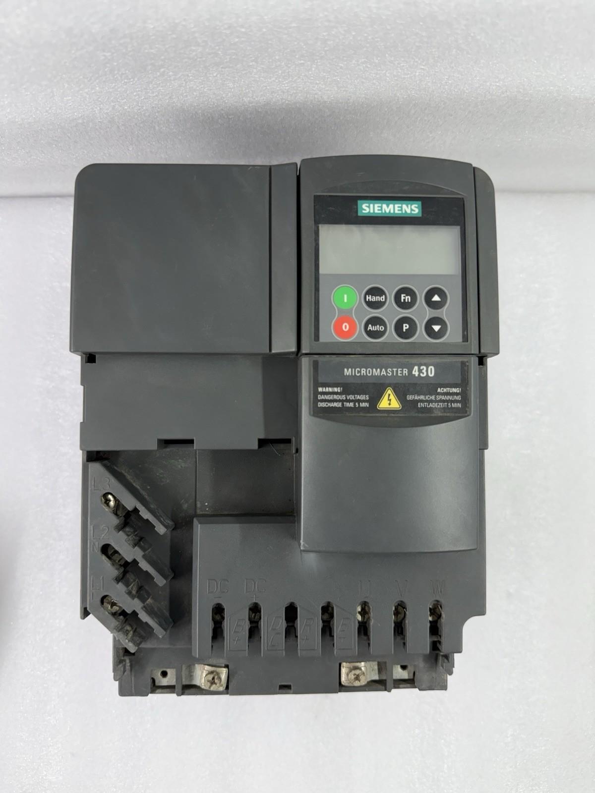 6SE6430-2UD31-5CA0 MICROMASTER 430 AC DRIVE 15KW 480VAC 3PH