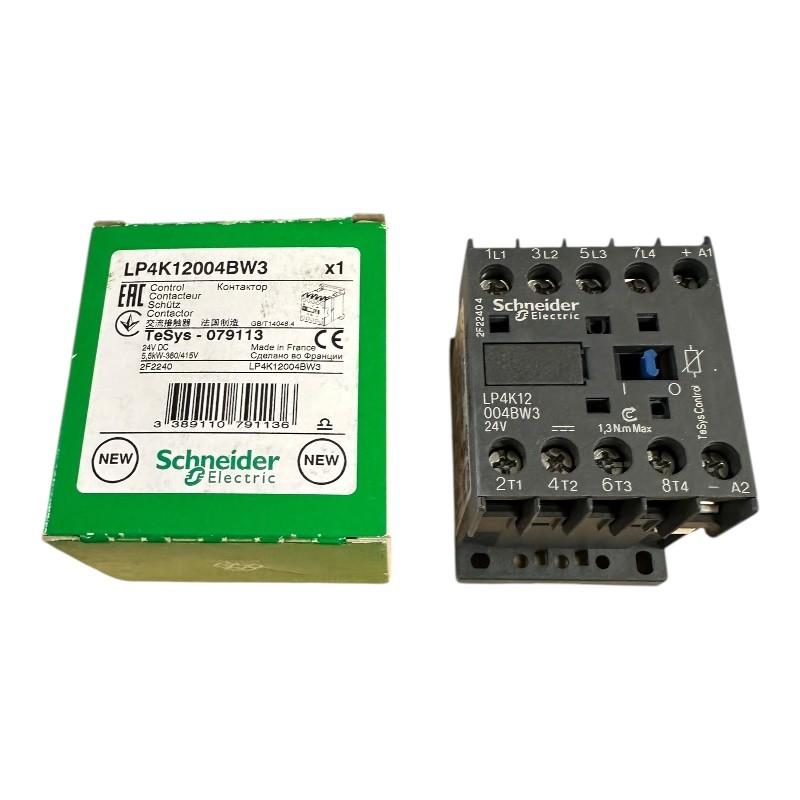 Contactor, TeSys K, 4P, 4 NO, AC-1, lt or eq to 440V, 20A, 24VDC coil