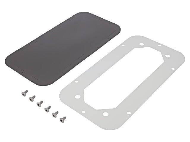 Wall mounted steel enclosure, Spacial S3D, plain door, with mounting plate, 400x300x200mm, IP66, IK10