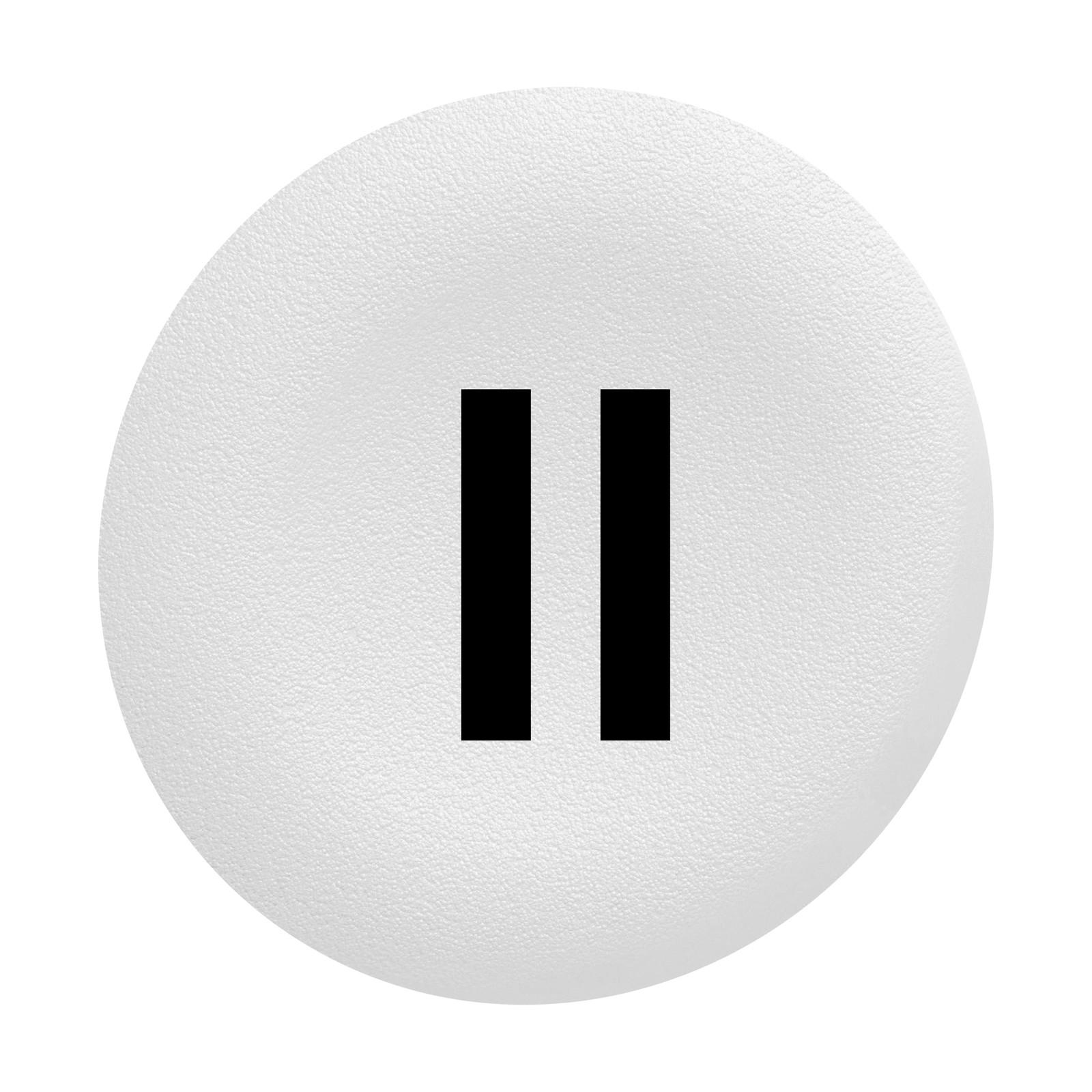 Harmony XB4, Harmony XB5, white plain cap II for flush mounted push button