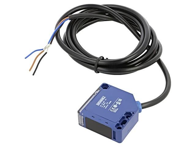 Photoelectric sensors XU, XUK, diffuse, Sn 1 m, 12...24 VDC, cable 2 m