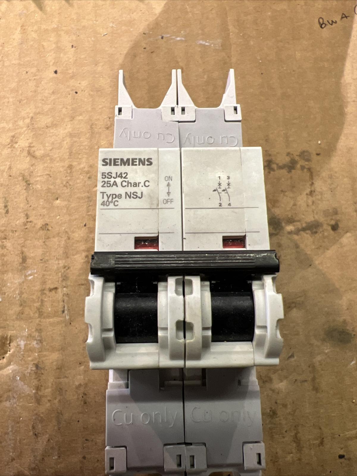 MCB 5SJ4 2P 480/277 25A 10K C-TRIP