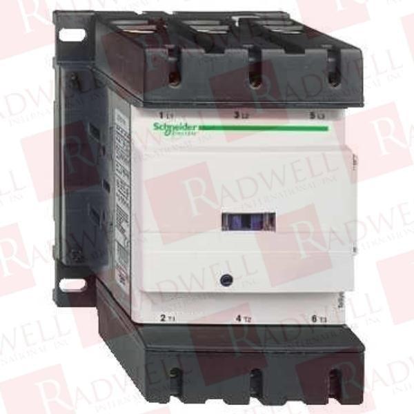 IEC contactor, TeSys Deca, nonreversing, 115A, 75HP at 480VAC, up to 100kA SCCR, 3 phase, 3 NO, 208VAC 50/60Hz coil, open