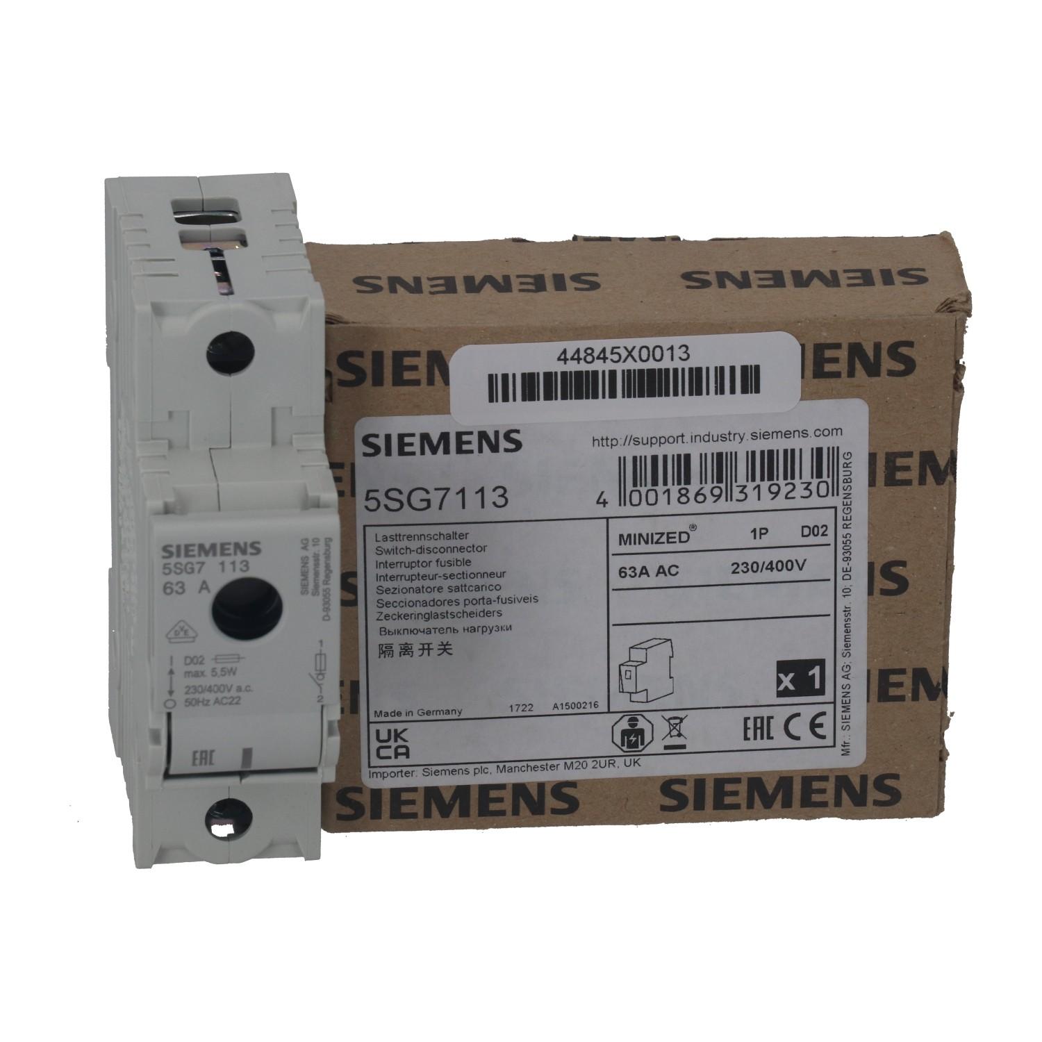 FUSE SW F. NEOZED FUSE D02, 3-POLE
