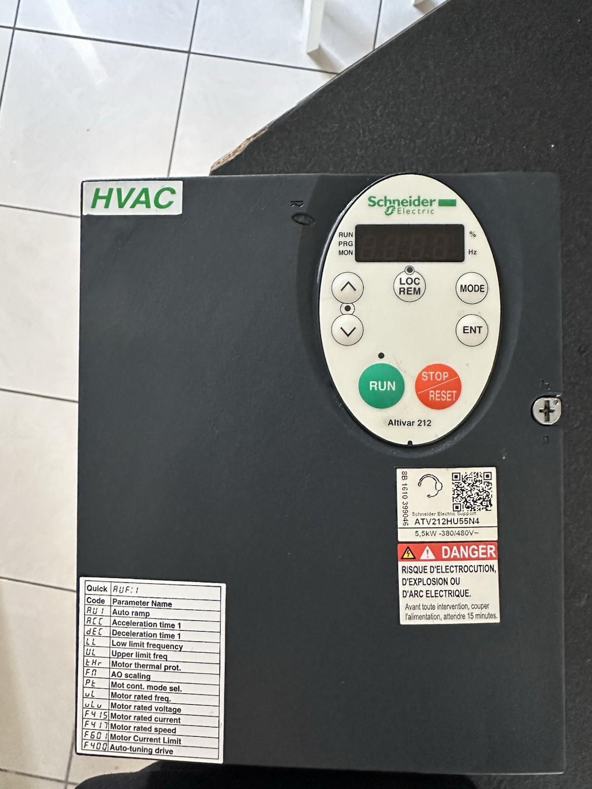 variable speed drive, Altivar 212, 5.5kW, 7.5hp, 480V, 3 phases, with EMC, IP21