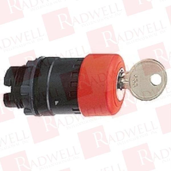Emergency stop head, Harmony XB5, switching off, plastic, red mushroom 30mm, 22mm, trigger latching key release