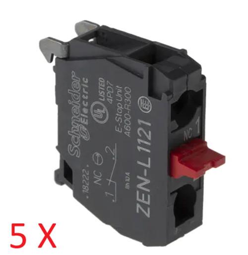 Harmony, 22mm Push Button, contact block, panel mount, 1 NC, screw clamp terminal