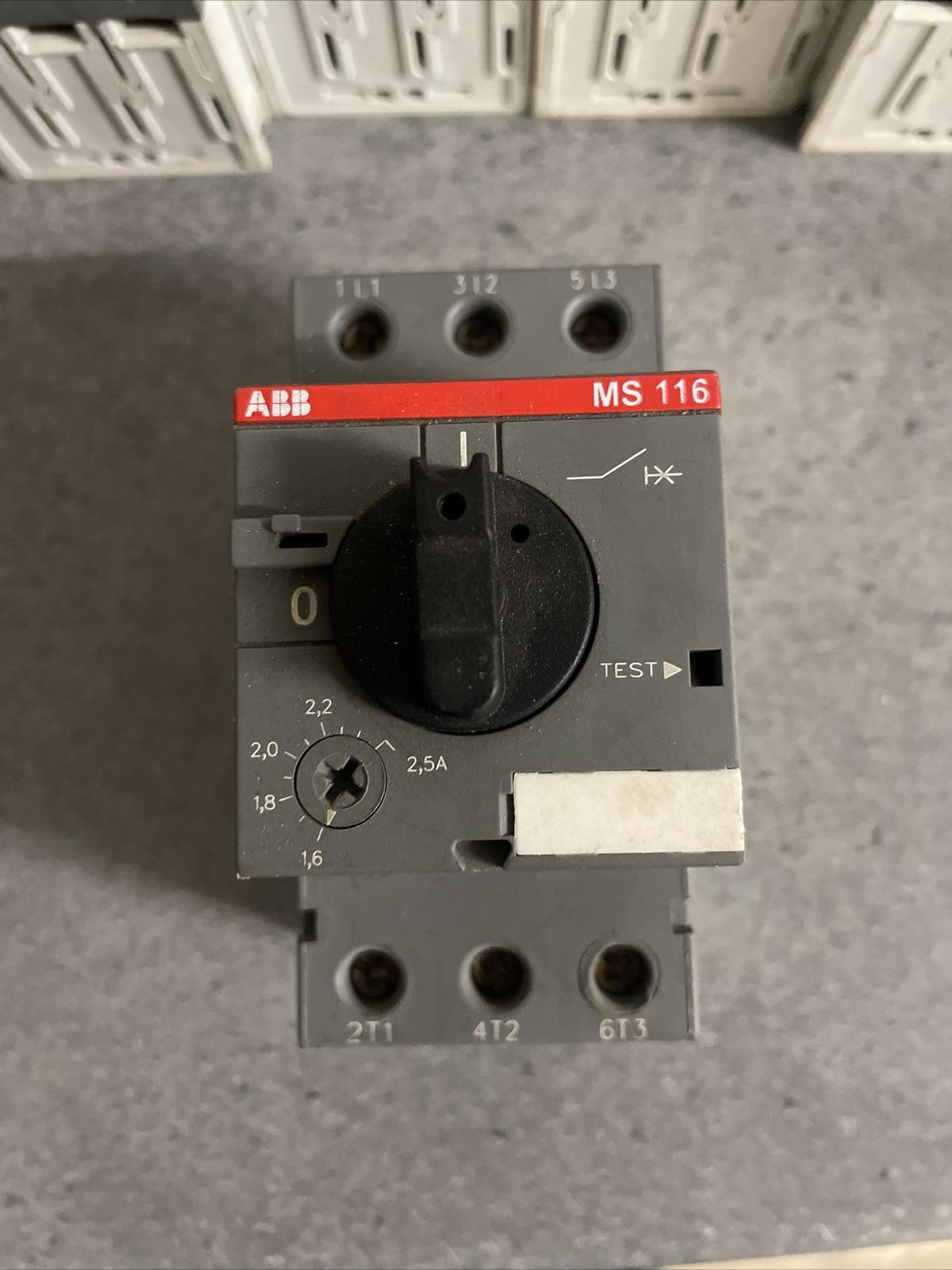 MS116-2.5 Manual Motor Starter 1.6 ... 2.5 A