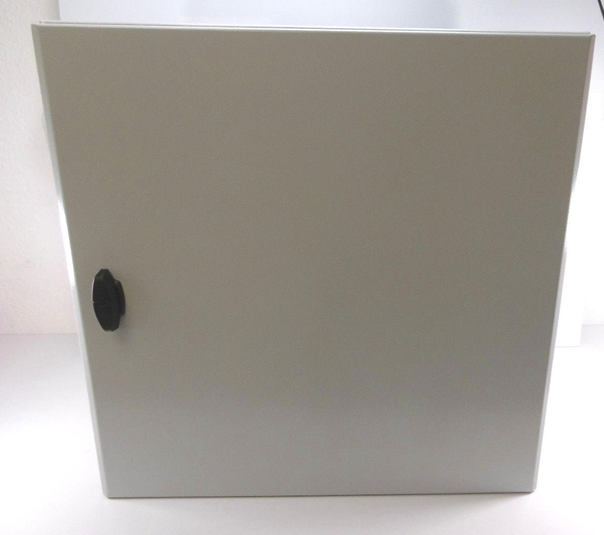 Wall mounted steel enclosure, Spacial S3D, plain door, with mounting plate, 600x600x400mm, IP66, IK10