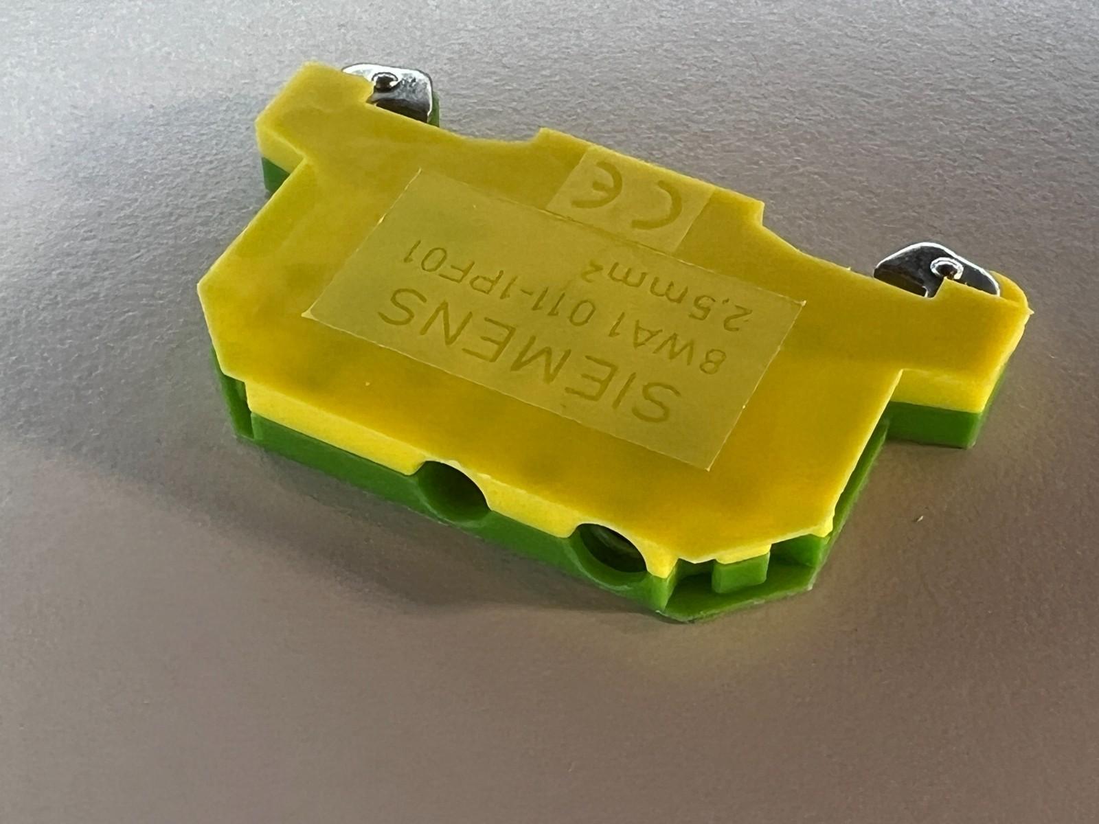 TERM BLOCK, SCREW, GROUND, 2.5, GREEN/YELLOW