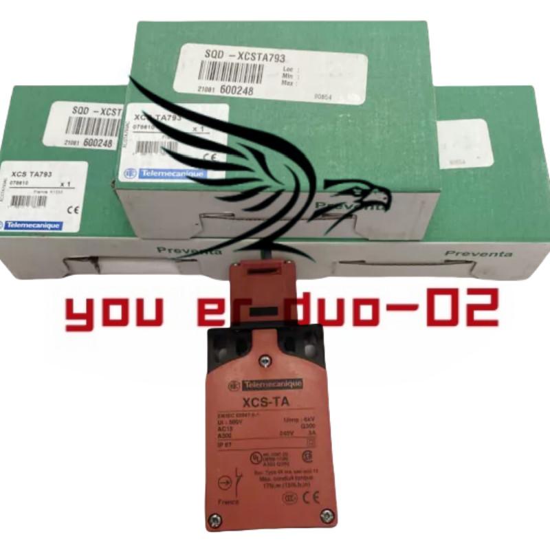 Safety switch, Telemecanique Safety switches XCS, plastic XCSTA, 2NC + 1 NO, slow break, 2 entries tapped 1/2" NPT