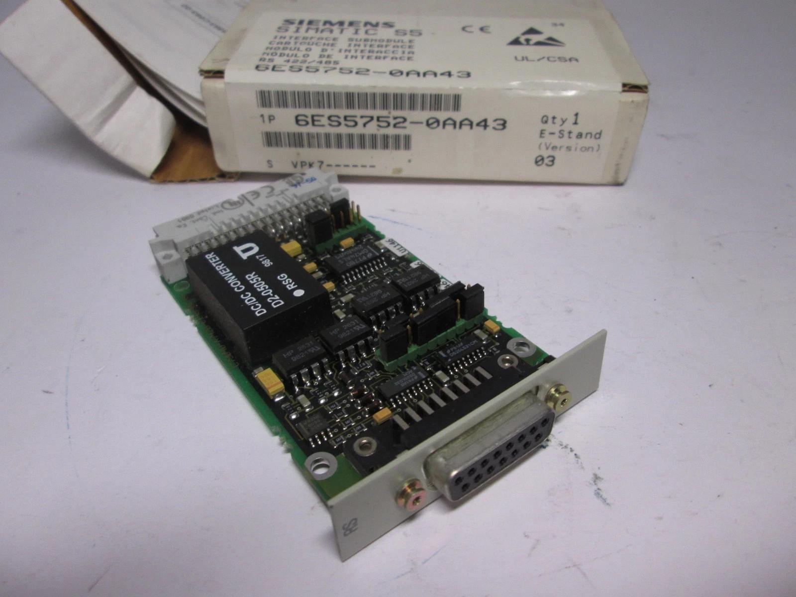 SIMATIC 6ES5 752-0AA43 module interface