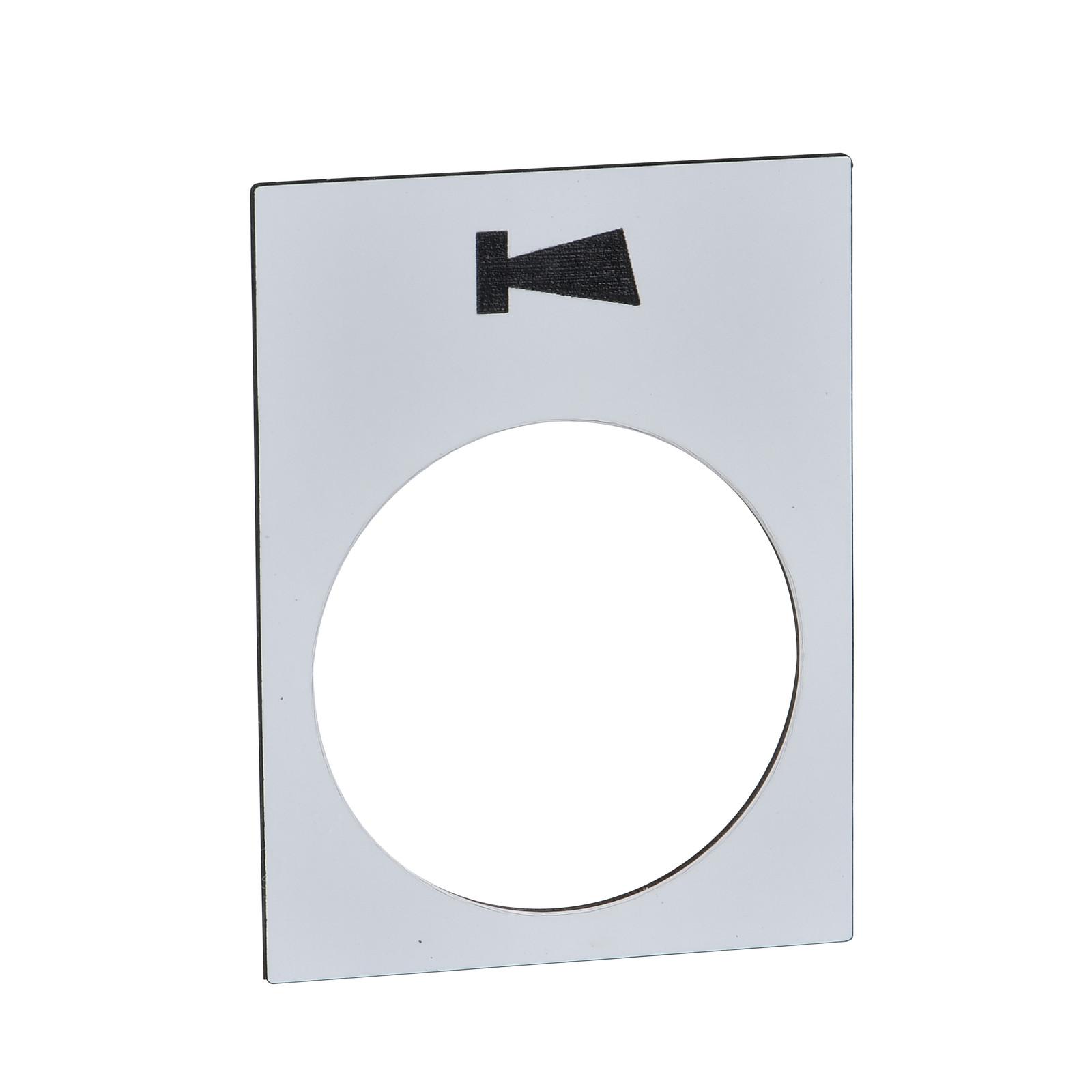 ZB2BY4982 ETIQ 30X40MM BLC Alarme