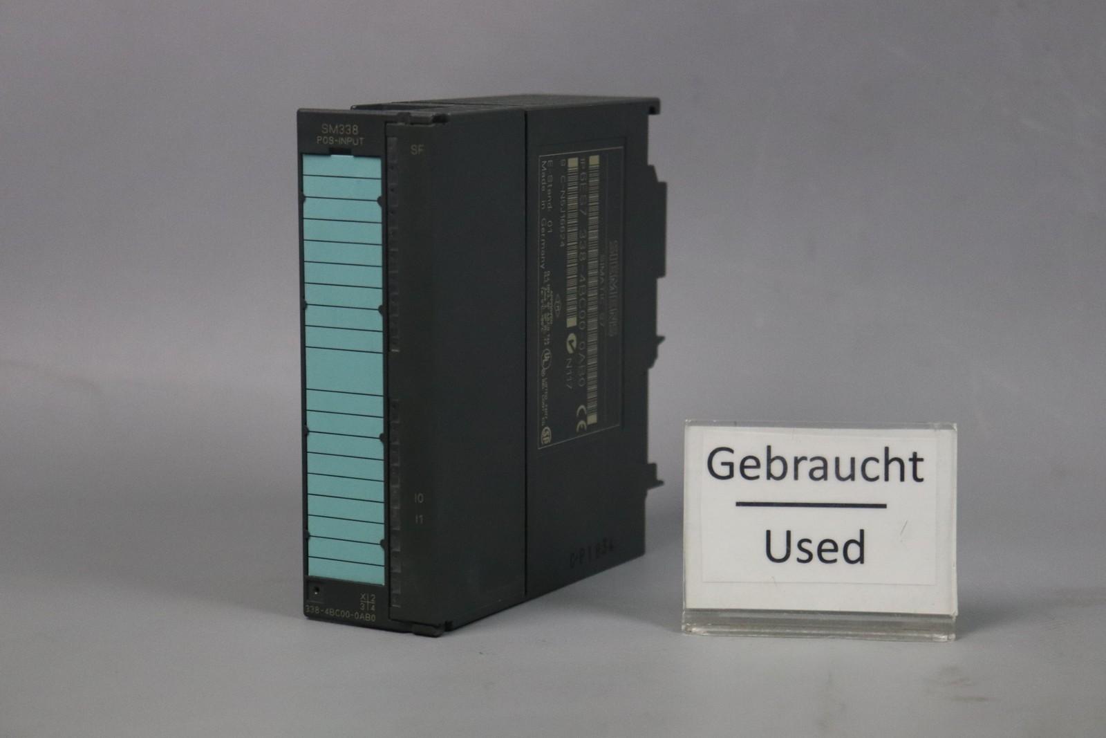 6ES7 338-4BC00-0AB0 SM338 Pos-Input Usé