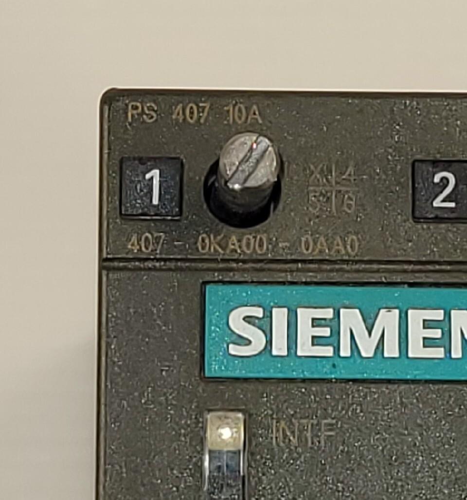 Alimentation contrôleur Siemens 6ES7 407-0KA00-0AA0