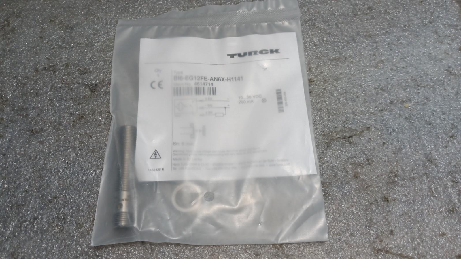 BI6-EG12FE-AN6X Inductive Sensor, Stainless Steel Front