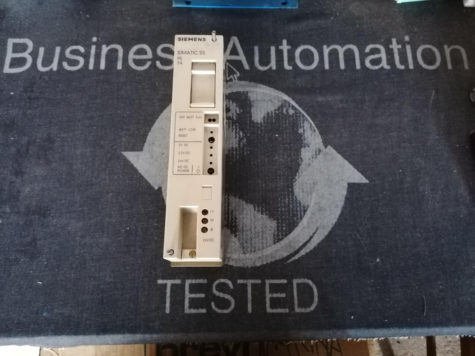 Alimentateur Simatic S5 6ES5 951-7NB13 Ps 3A 24VDC Testé