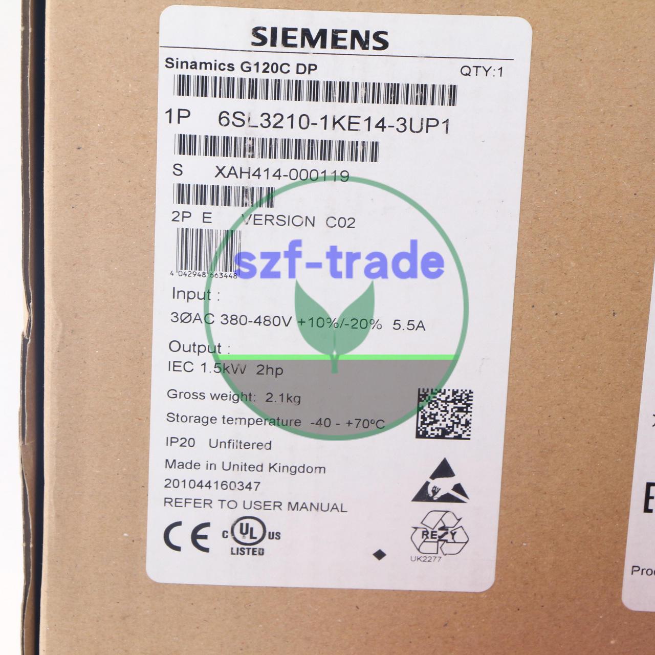 SINAMICS G120C RATED POWER 1, 5KW WITH 15