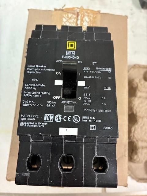 Mini circuit breaker, E-Frame, 30A, 3 pole, 480Y/277 VAC, 100 kA max, bolt on