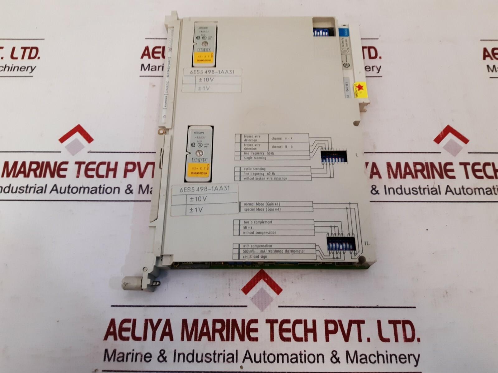 Module D'Entrée Analogique Simatic 6ES5460-4UA12 6ES5 498-1AA31