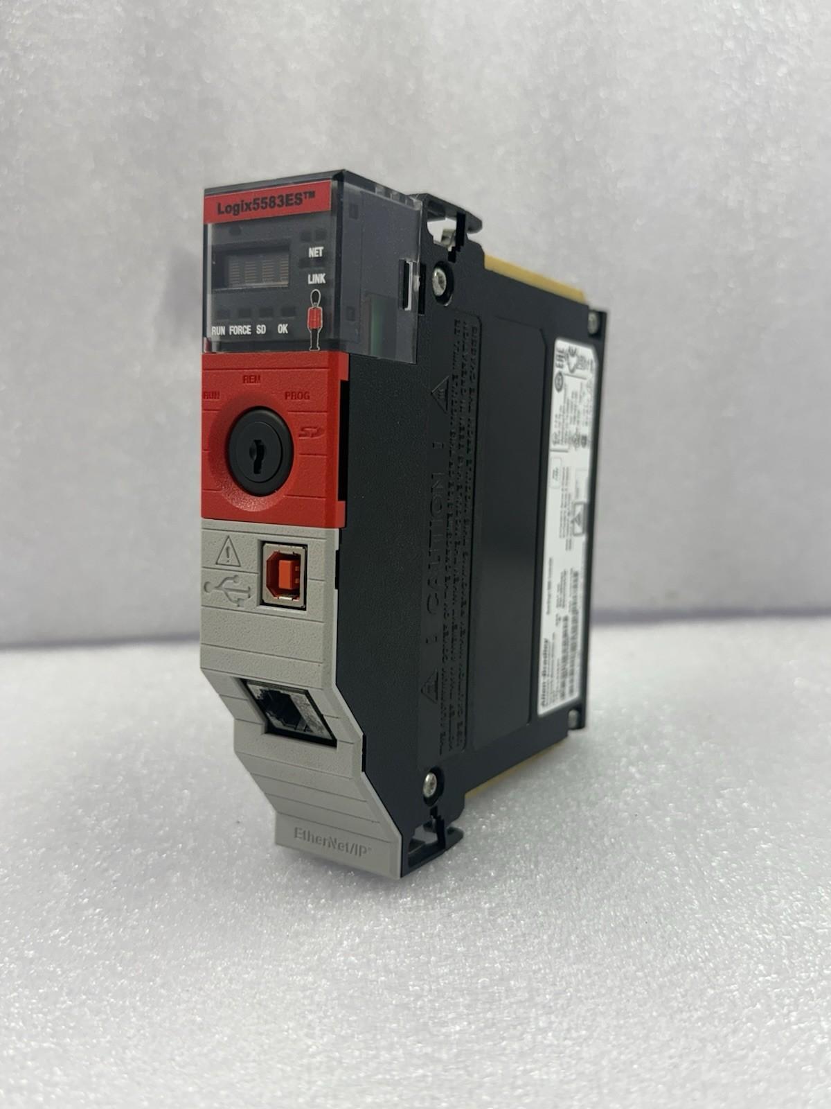 GuardLogix5580, Safety Controller with 10MB Standard Memory & 5MB Safety Memory, USB Port, 1 gigabit (Gb) embedded Ethernet port, 250 EtherNet/IP Devices, 4 Character Alpha/Numeric Display - Conformaly Coated