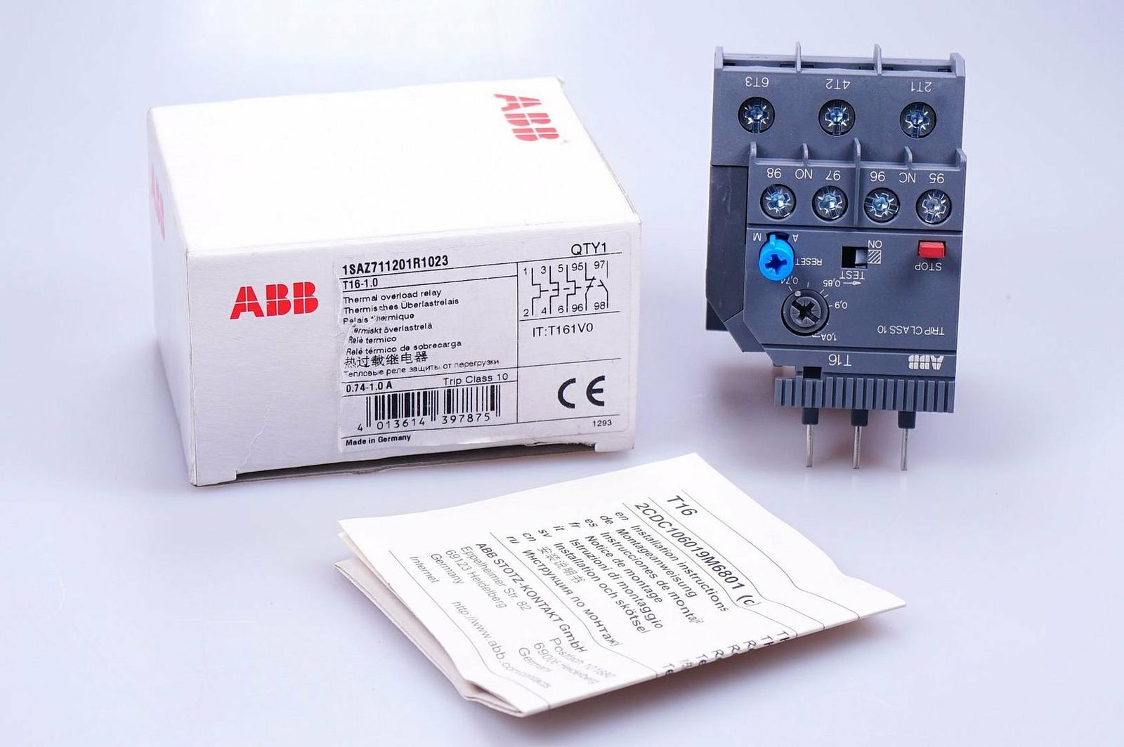 T16-1.0 Thermal Overload Relay 0.74 ... 1.0 A