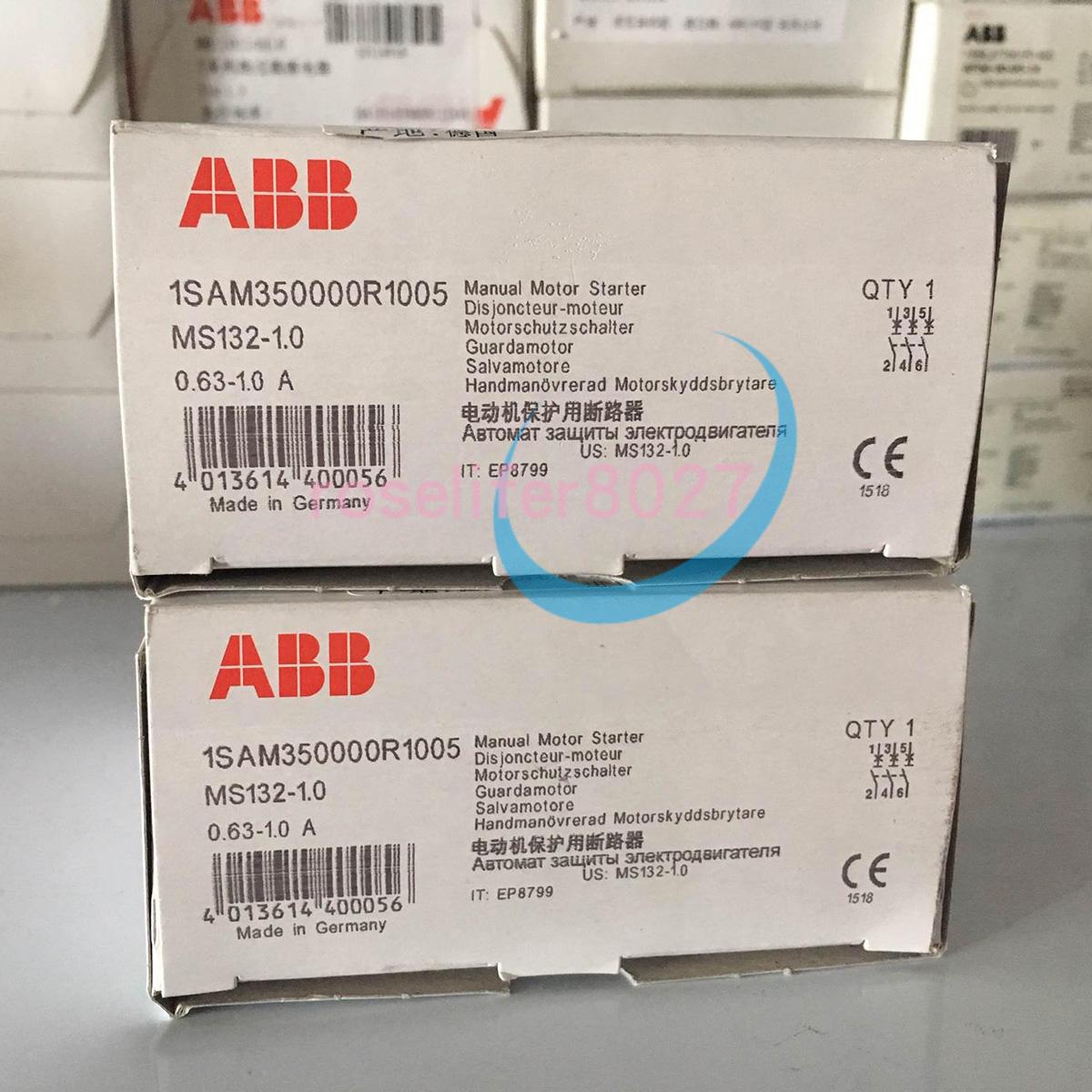 MS132-1.0 Manual Motor Starter 0.63 ... 1.0 A